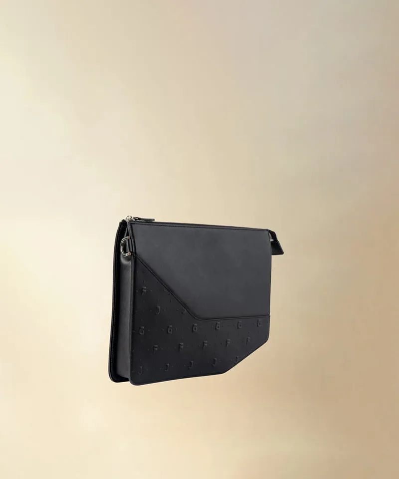 GFJ Golf Men's Glam Embo Clutch - Black