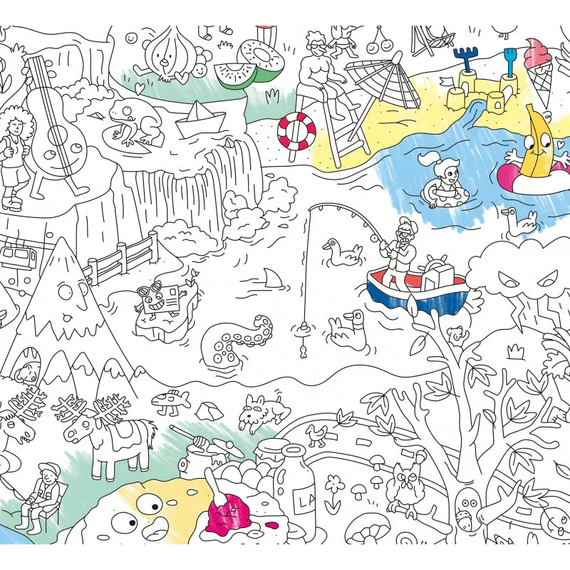Giant Poster   Stickers - 4 Seasons   Planting Pencil
