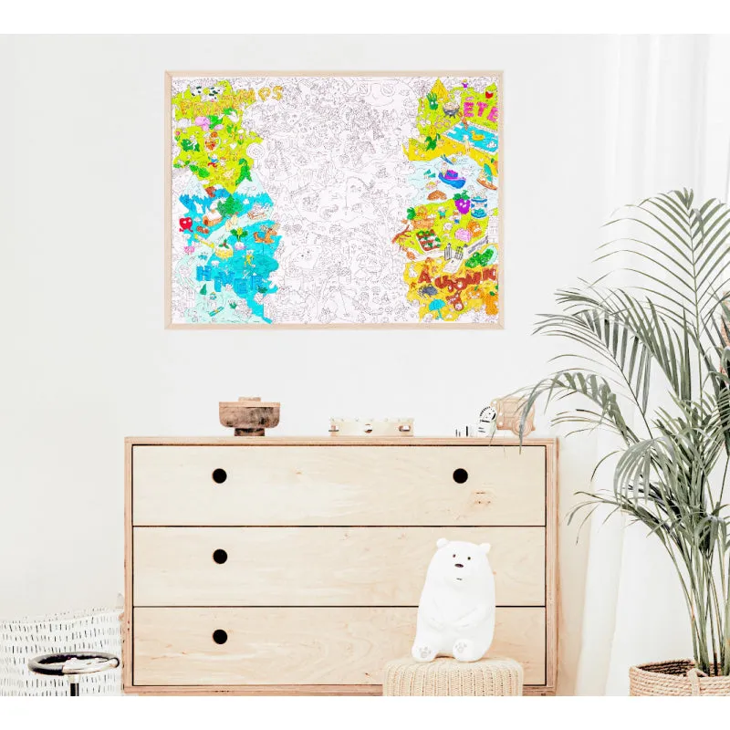Giant Poster   Stickers - 4 Seasons   Planting Pencil
