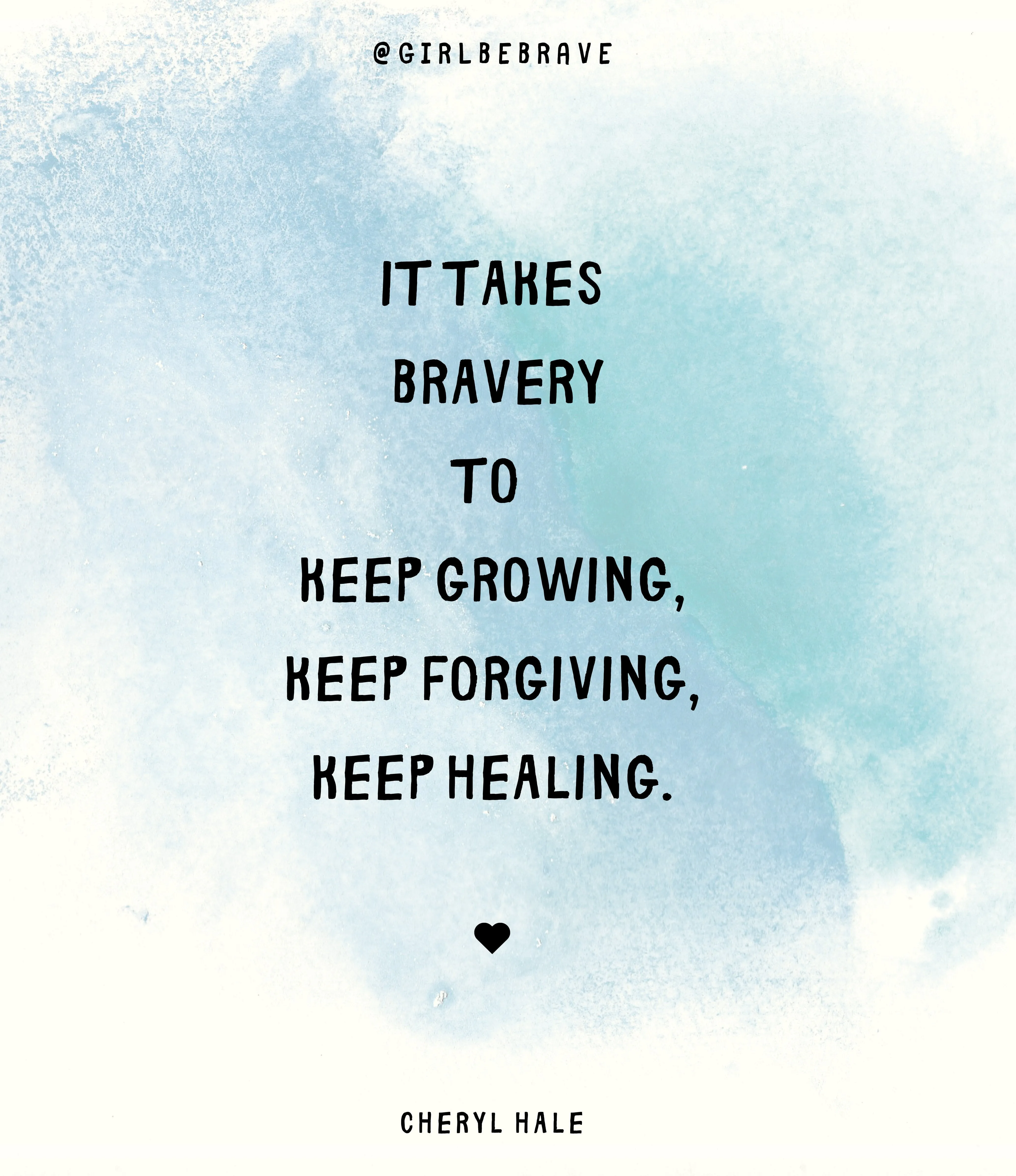 Girl Be Brave Quote Card with Envelope #4