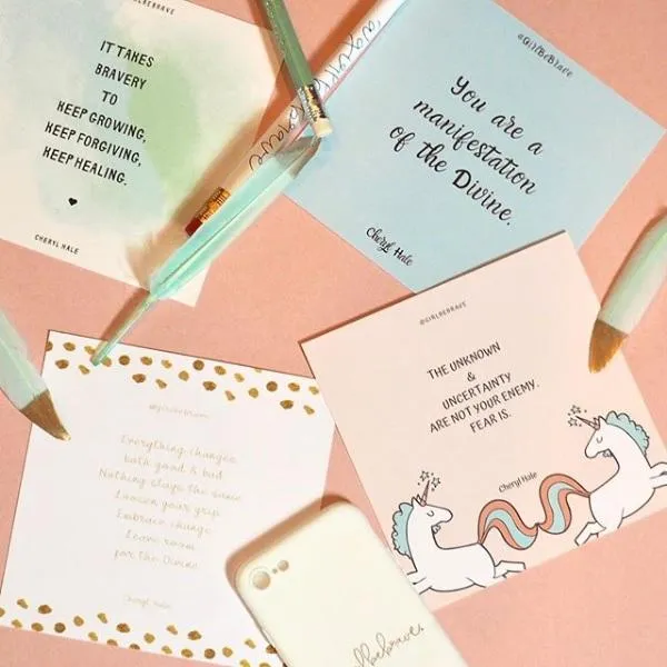 Girl Be Brave Quote Card with Envelope #4