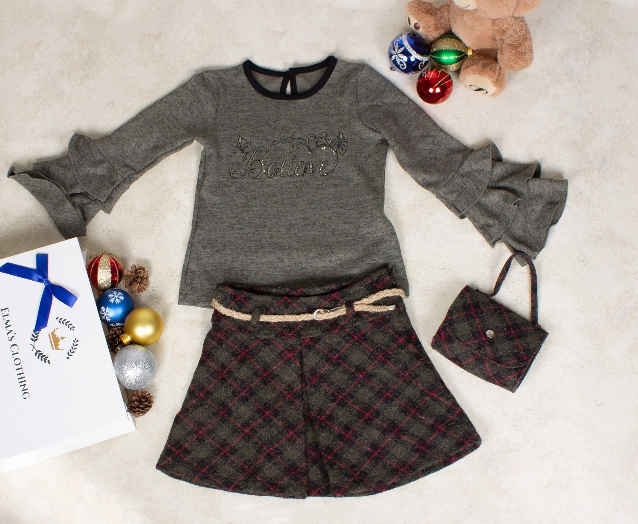 Girls Skirt And Top Set
