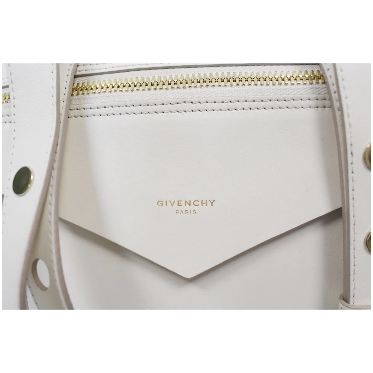 GIVENCHY Sway Small 2Way Leather Shoulder Bag White