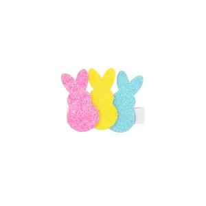 Glitter Bunny Trio on Clippie