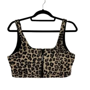 Good American Leopard Print Bra Top