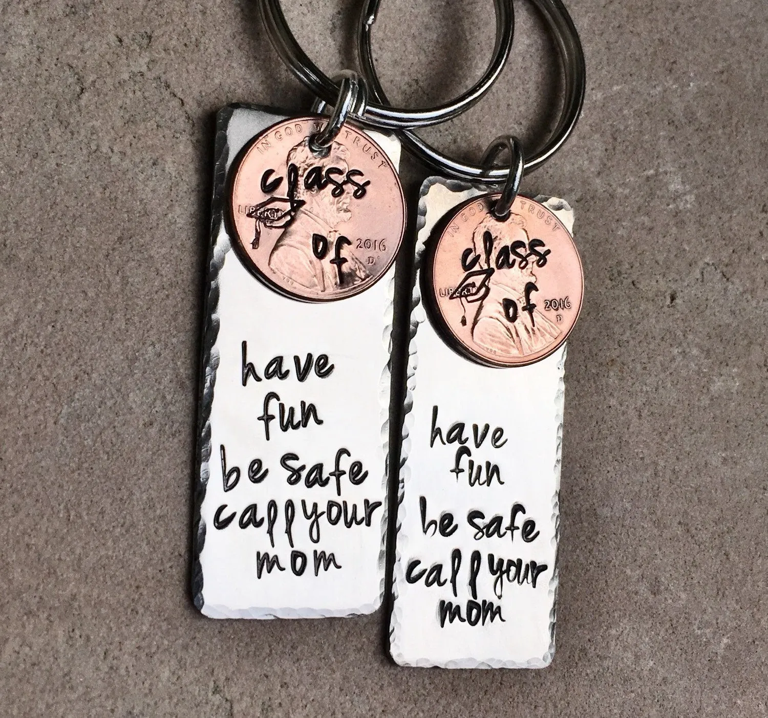 Graduation Gifts, Graduation 2016, Have Fun Be Safe Call Your Mom, Penny Gifts Graduation, Graduation keychain,natashaaloha