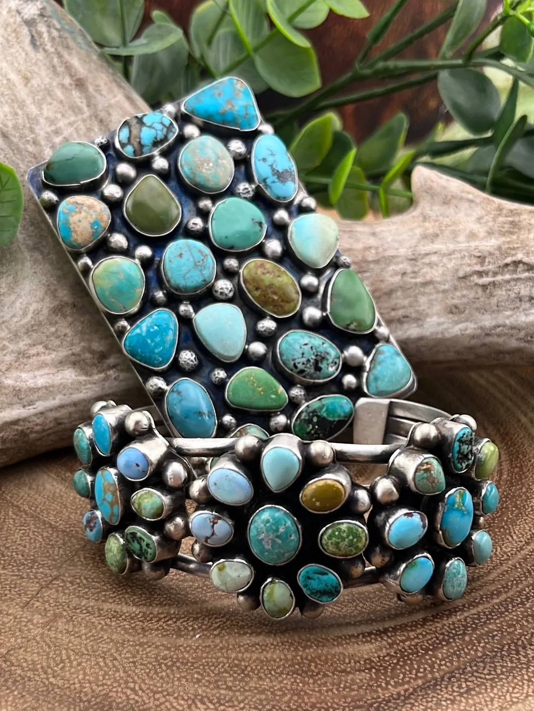 Grassland Sterling Silver and Sonoran Gold Square Belt Buckle