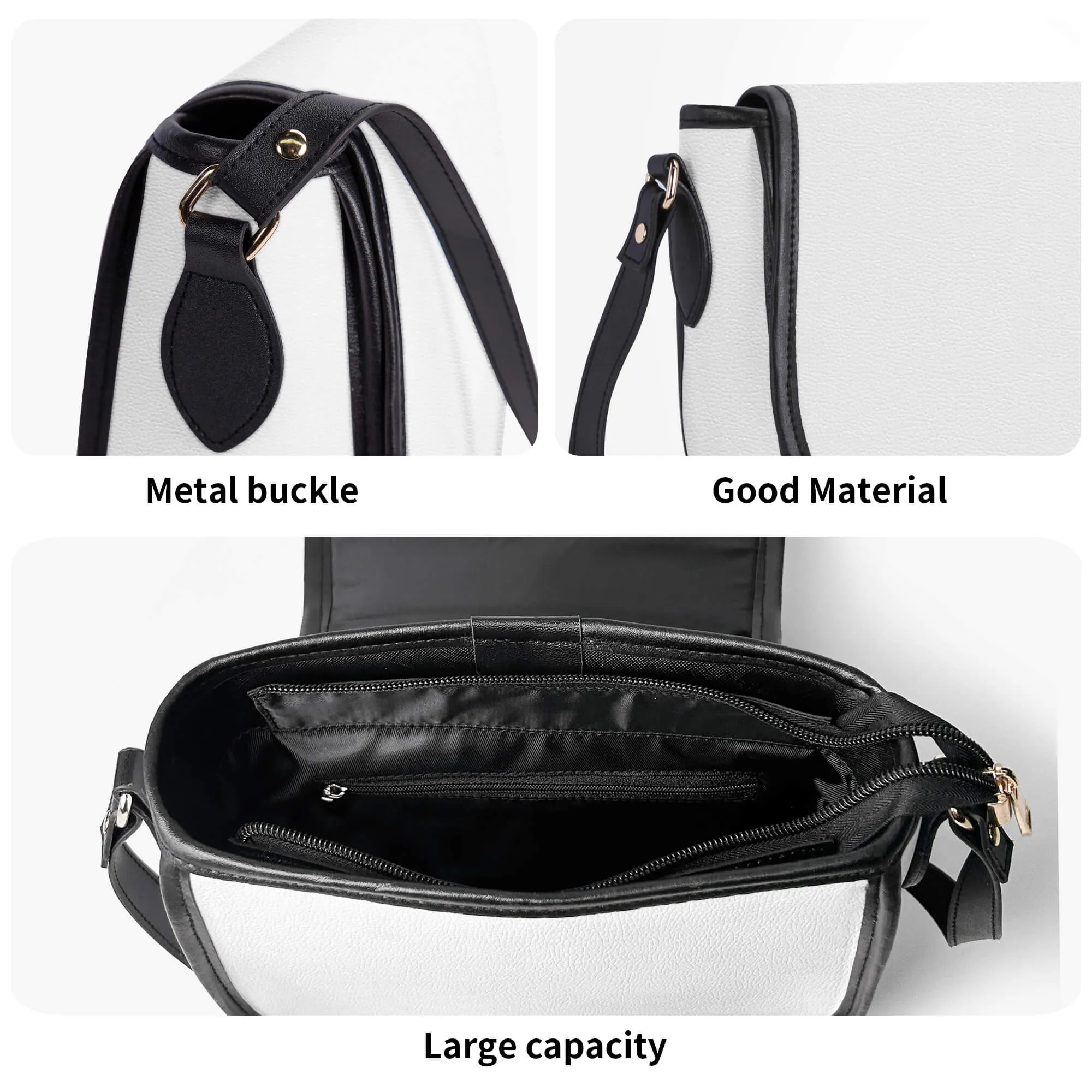 Green Leaf Mandala Vegan Saddle Bag