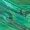 Green Watercolour Print Mesh One Shoulder Asymmetric Hem Midi Dress