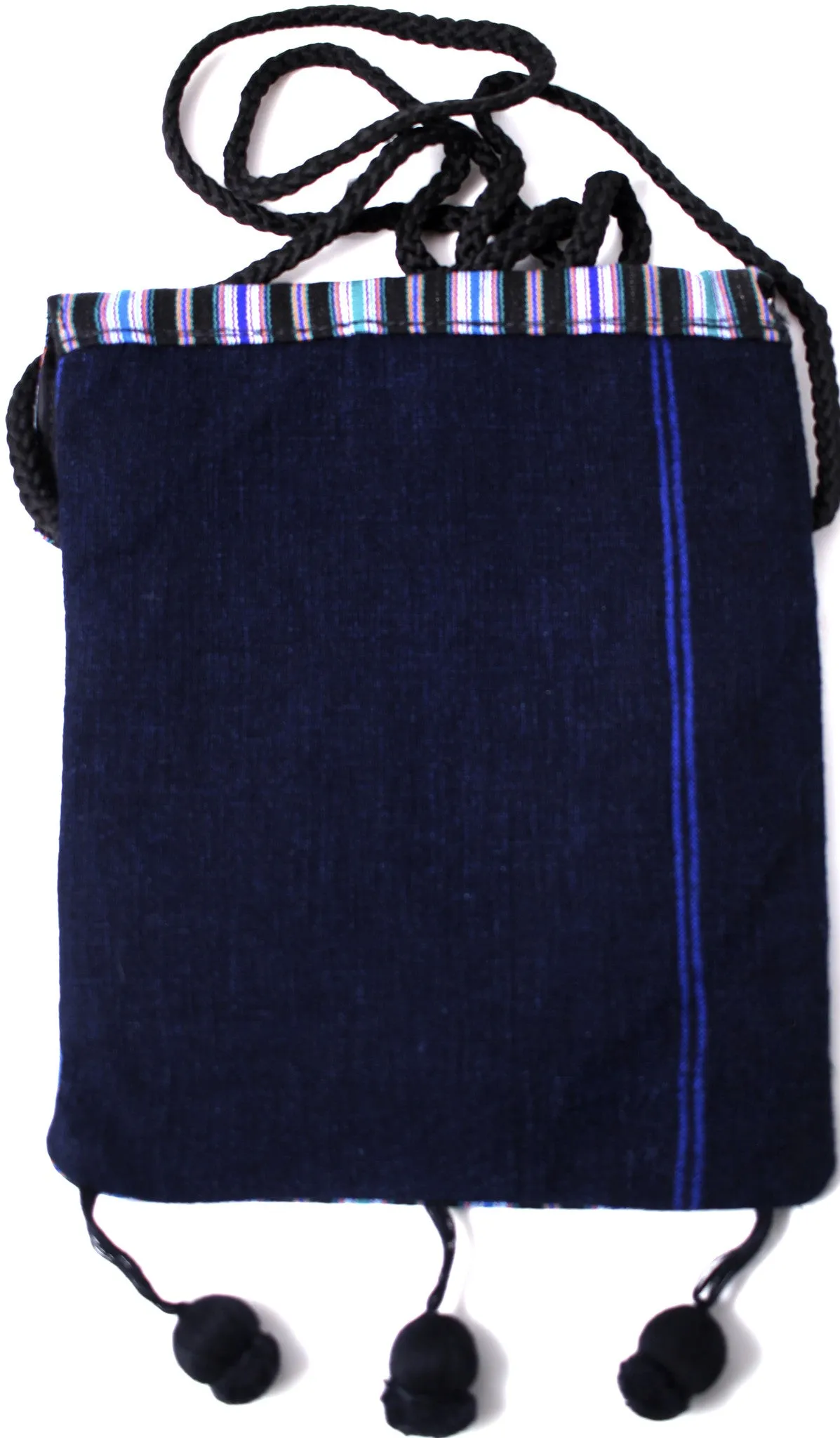 GUATEMALA SHOULDER BAG PASSPORT PURSE  HAND CRAFTED w/ TASSLES GPB005