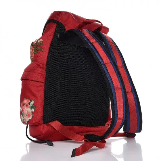 Gucci Backpack with Patches in Red