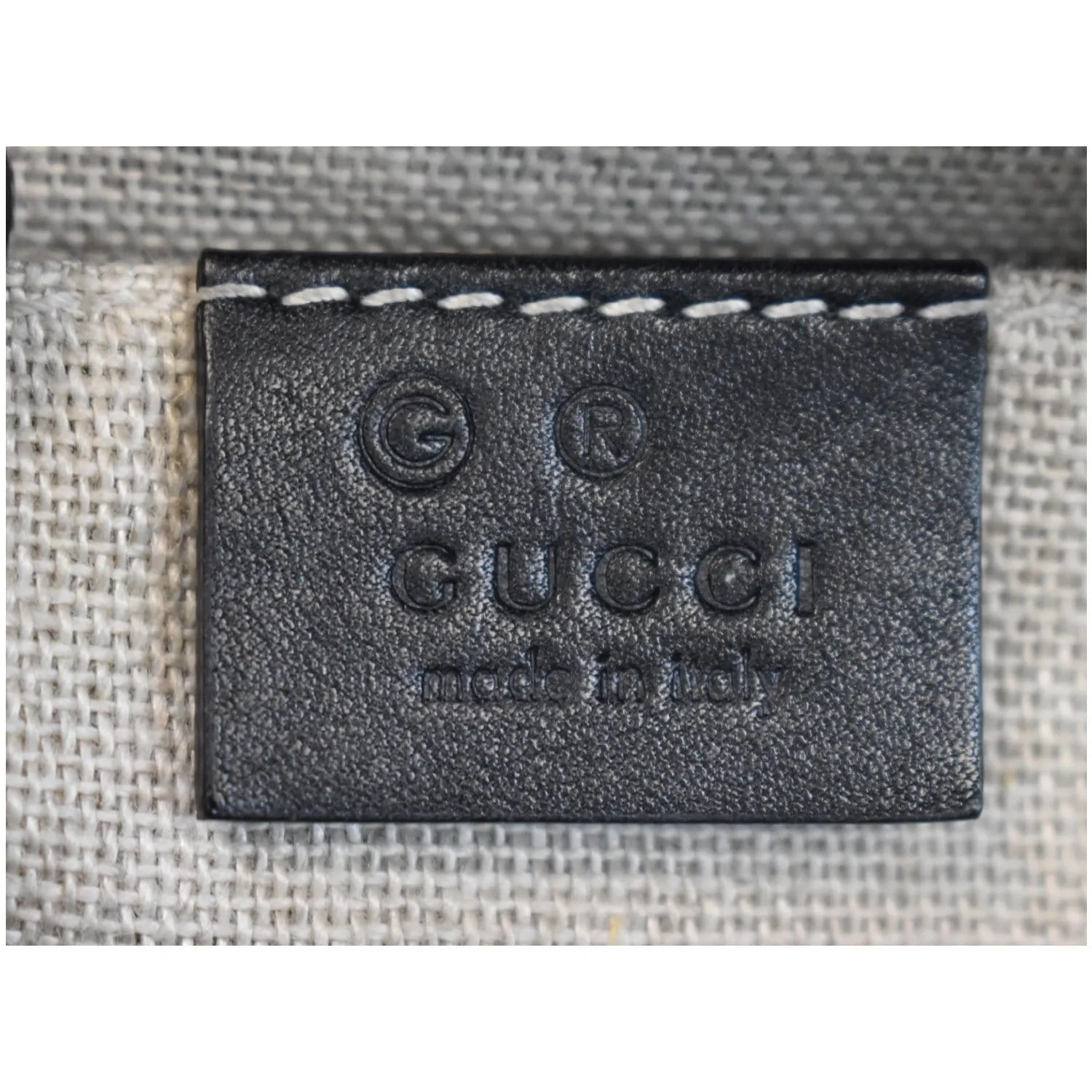GUCCI Bree Micro GG Guccissima Leather Crossbody Bag Black 449413