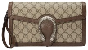 Gucci Dionysus GG Supreme Canvas Purse in Beige/Brown