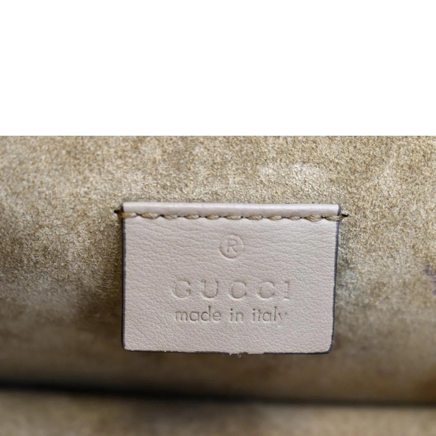 GUCCI Dionysus Small GG Supreme Canvas Shoulder Bag Beige 400249