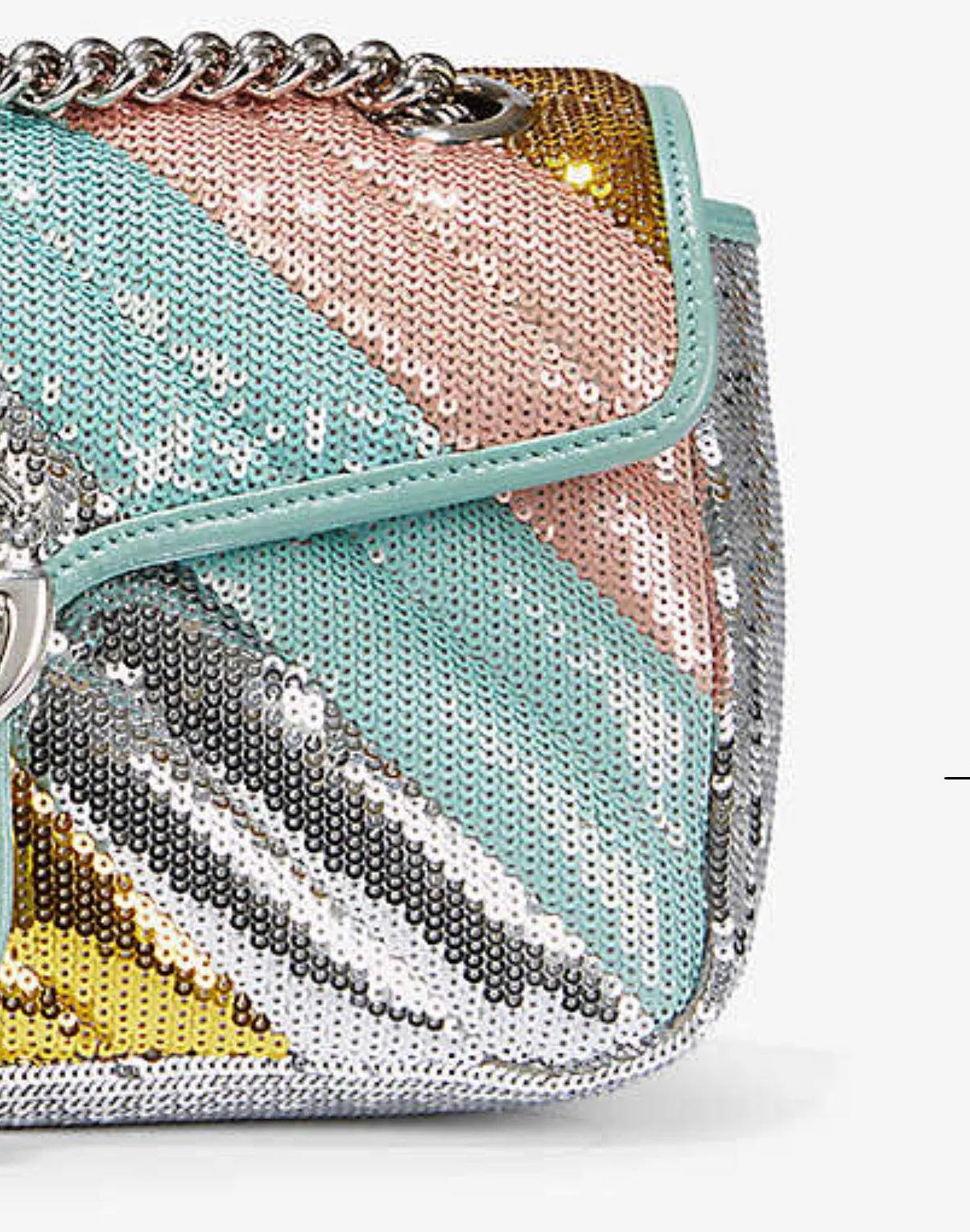 Gucci GG Marmont Sequin-embellished Shoulder Bag