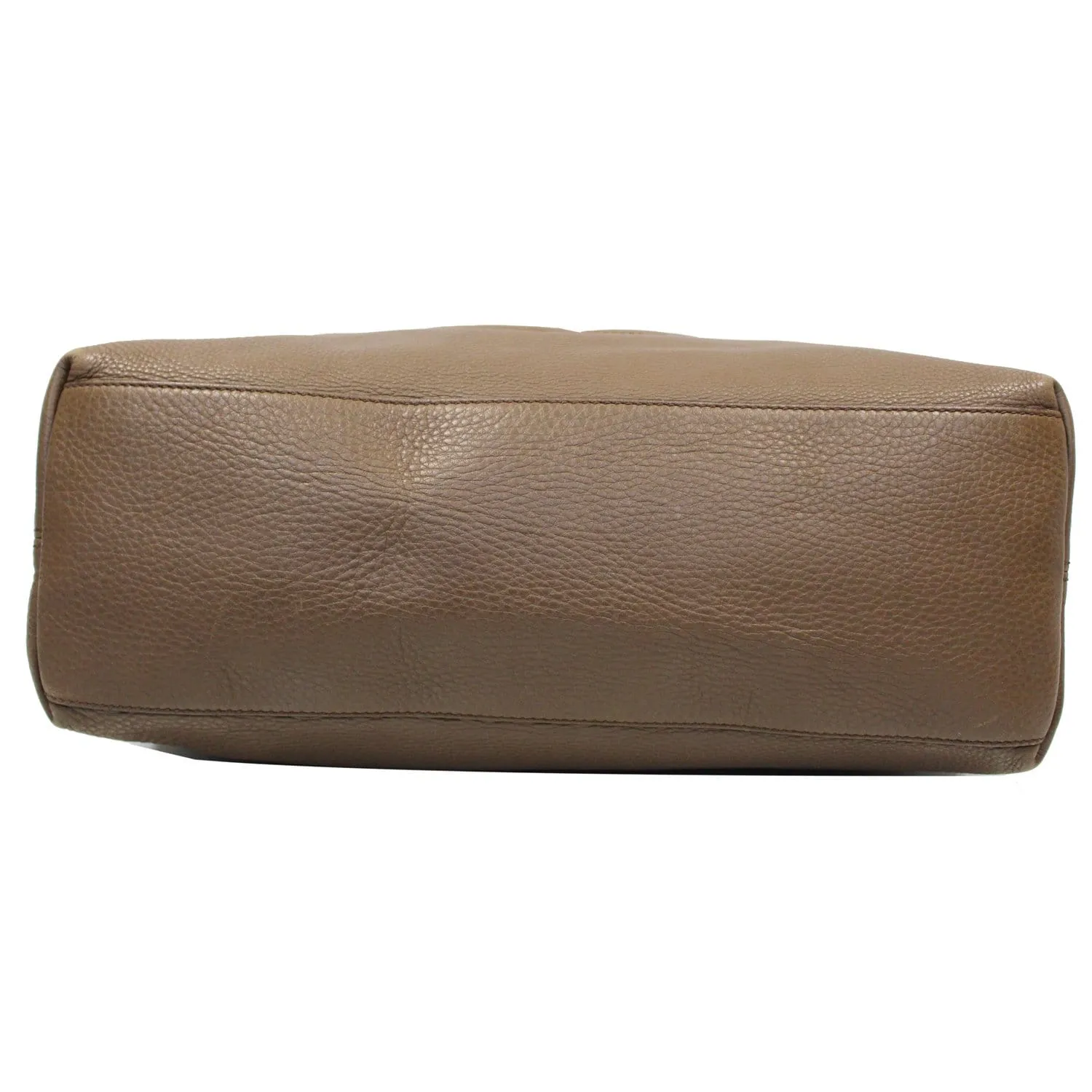 GUCCI Soho Pebbled Leather Chain Shoulder Bag 308982 Brown
