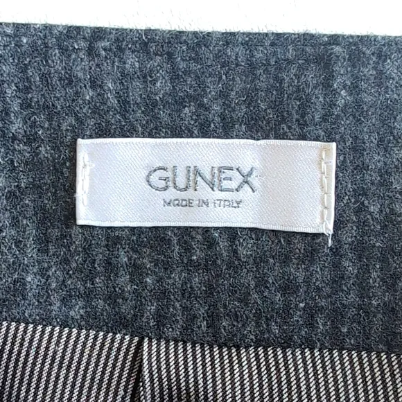 GUNEX Italian Made Wool Pencil Skirt w/ Unique Pleating Women's Size 4