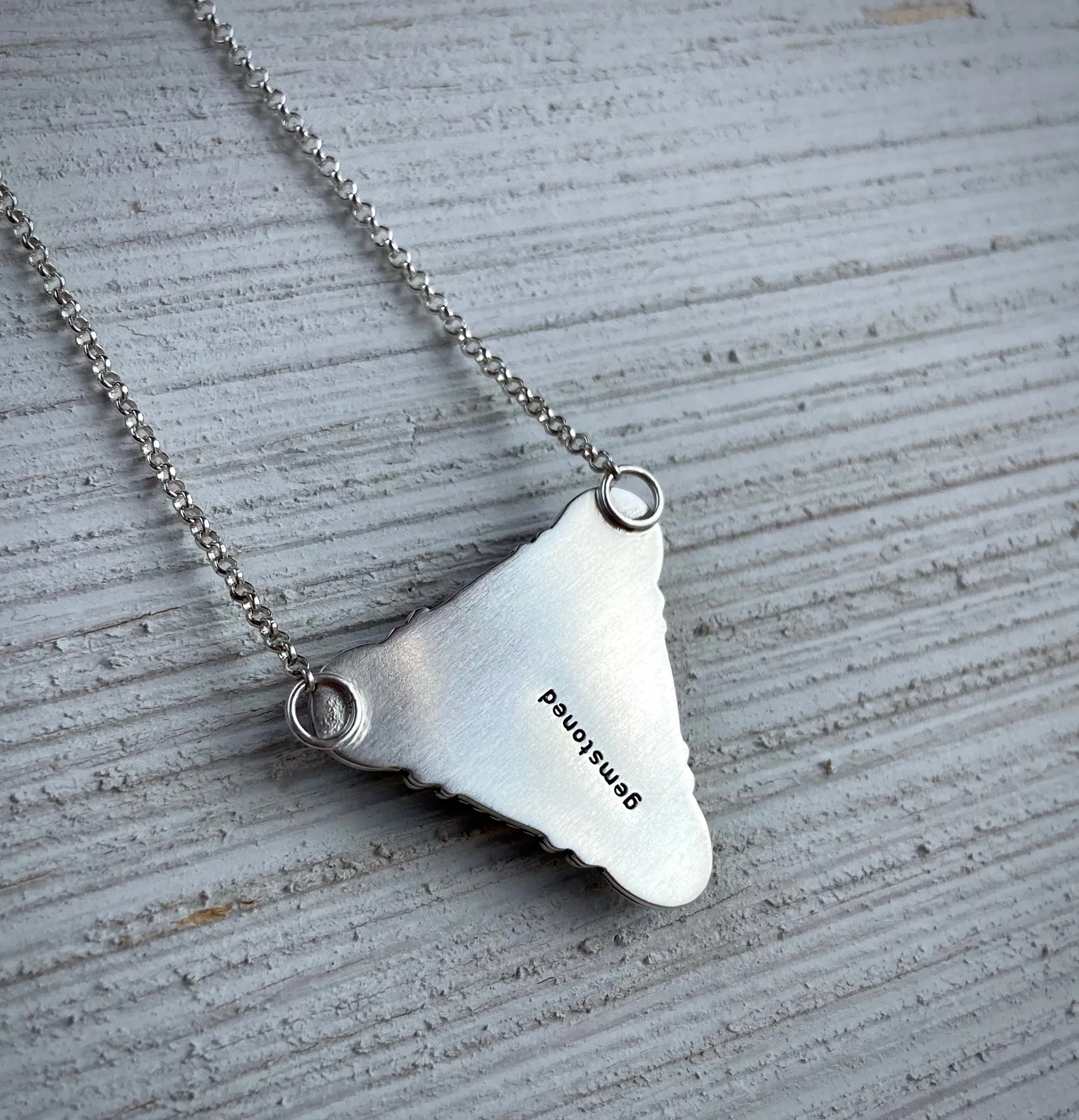 Hand Stamped Bao Canyon Turquoise Necklace