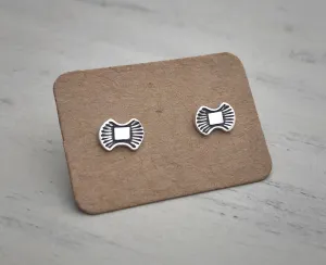 Hand Stamped Stud Earrings