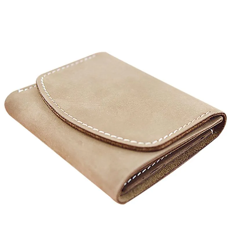 HANDMADE LEATHER Women Cute Trifold Short Small WALLET PERSONALIZED MONOGRAMMED GIFT CUSTOM Card Holder Small Wallet