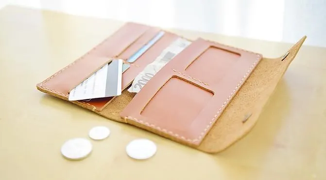 Handmade Leather Women Long Wallet PERSONALIZED Bifold Wallet