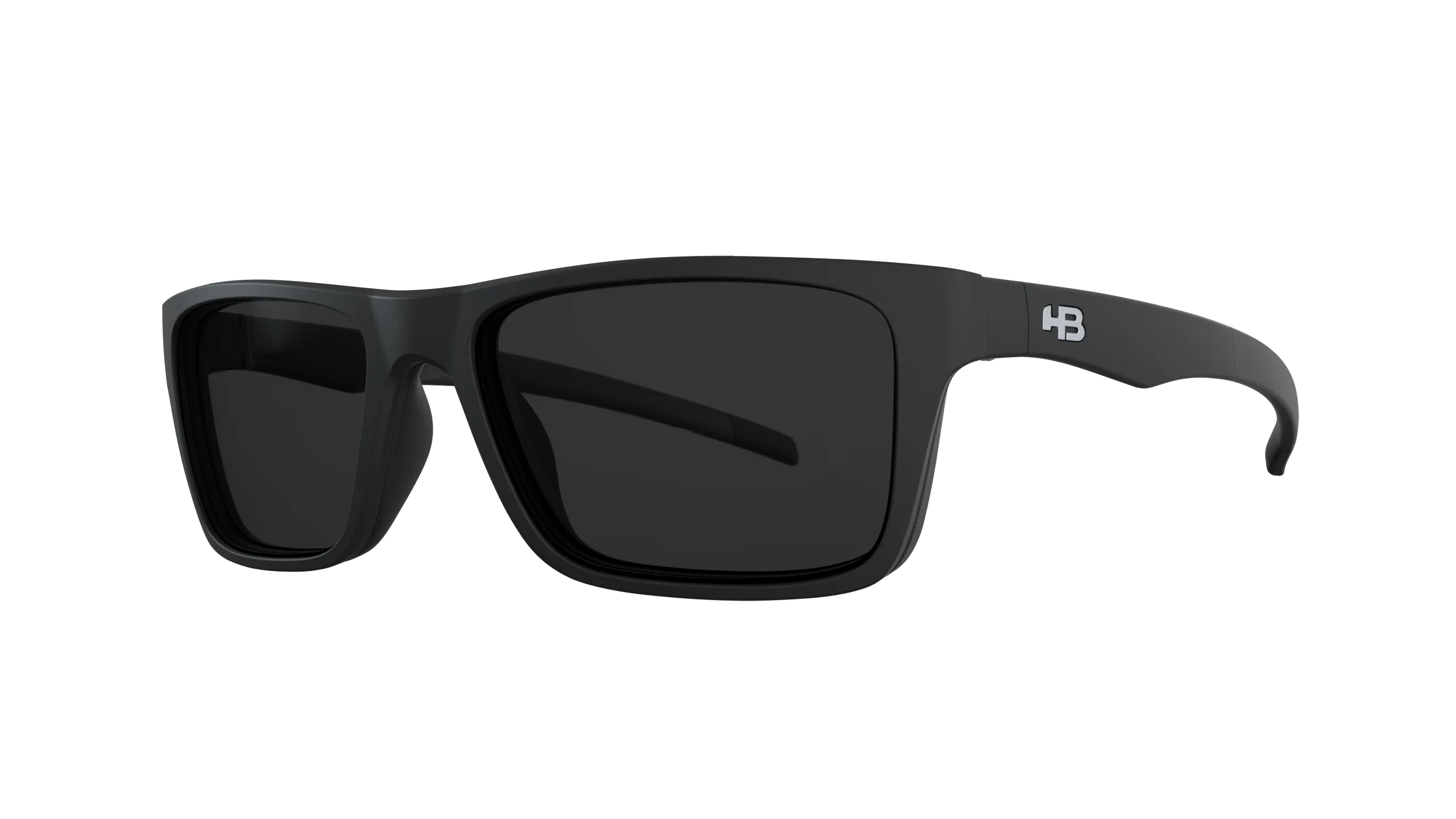 HB 93160 Switch Clip On Matte Black/ Gray Polarized  Lente 5,3 Cm