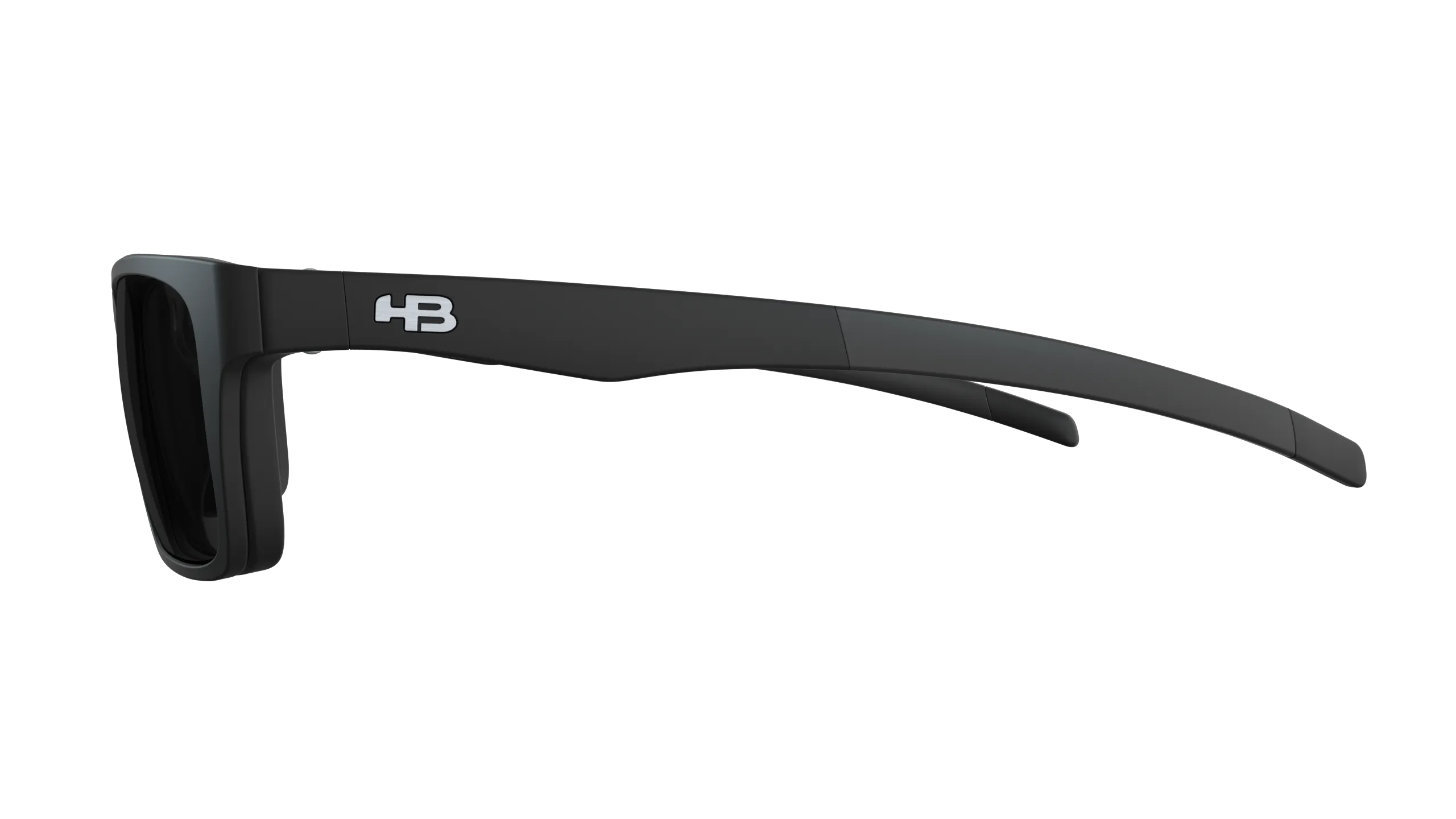 HB 93160 Switch Clip On Matte Black/ Gray Polarized  Lente 5,3 Cm