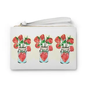 Heart in Jar- Clutch Bag