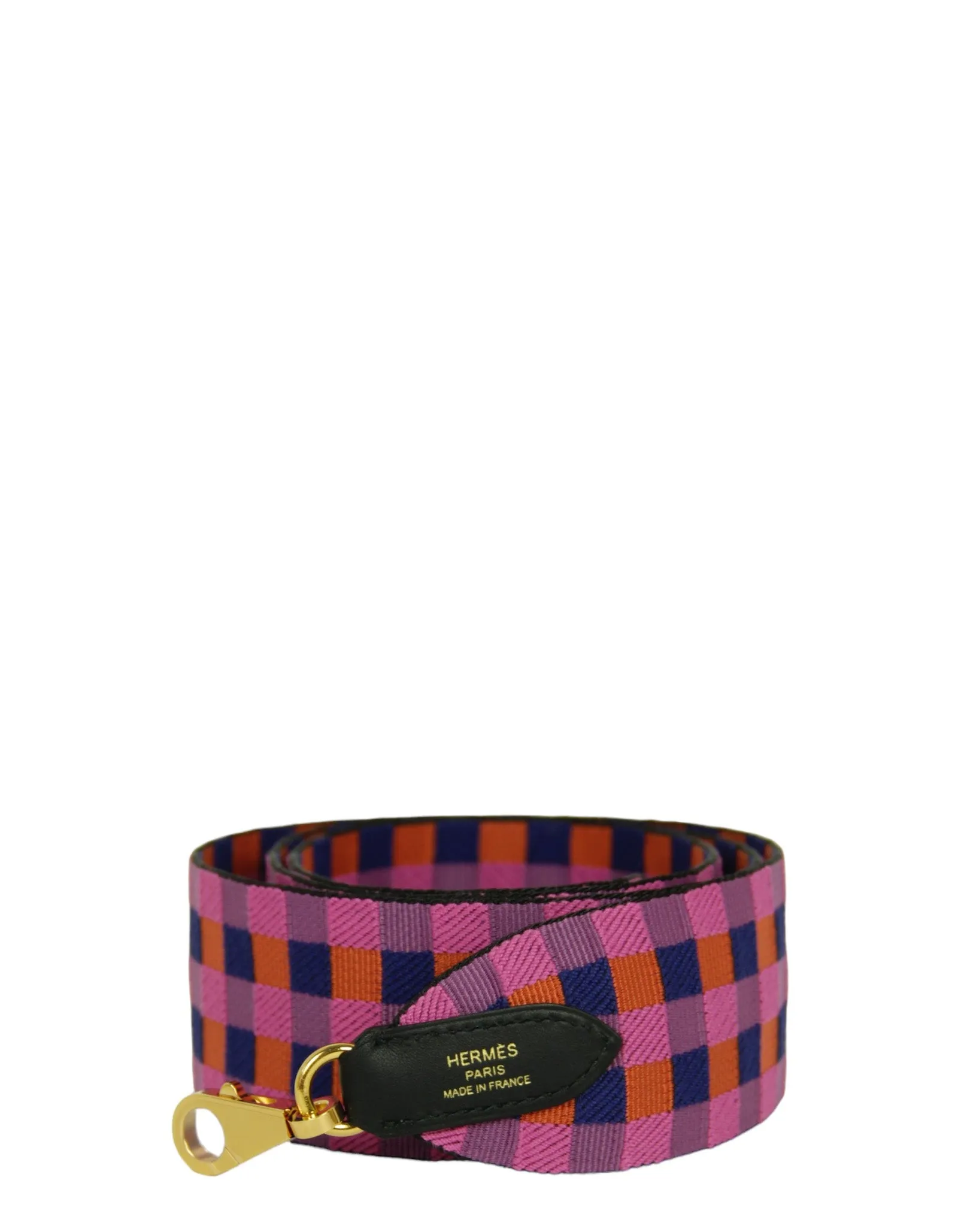 Hermes Toile Swift 50mm Maxi Quadrille Strap