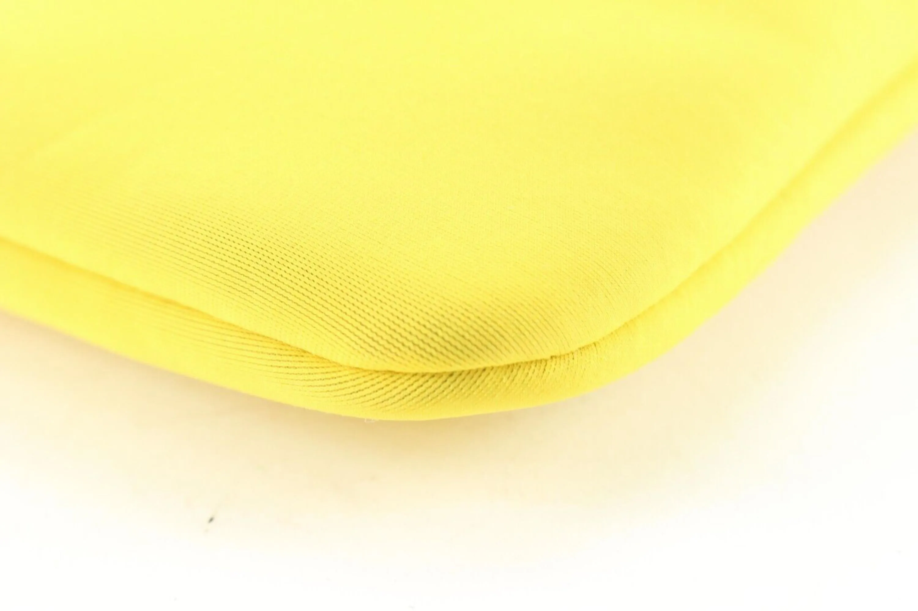 Hermes Yellow Neo Bain Pouch Zip Clutch 1H0509