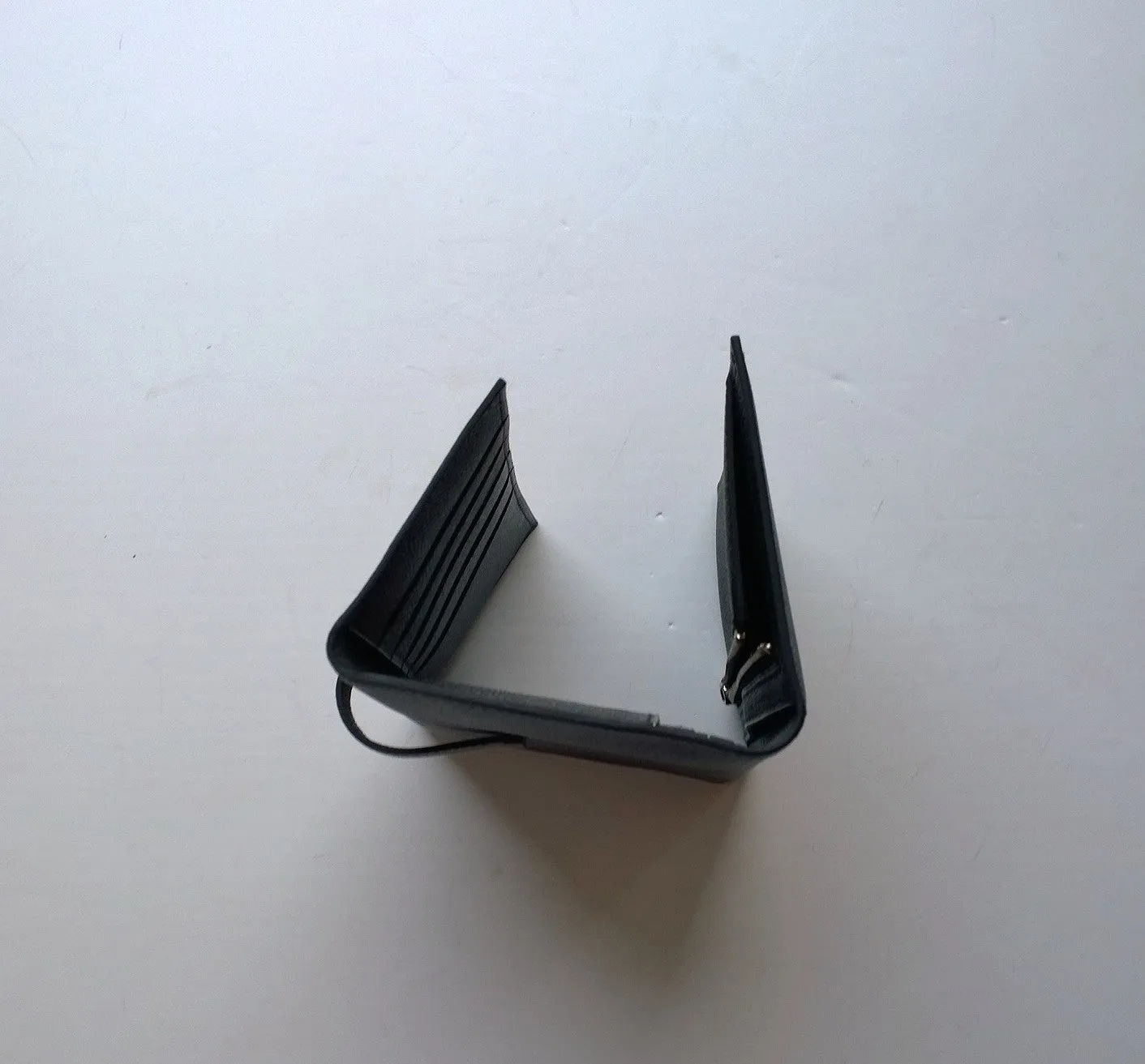 Hermès Bearn Tri Fold Black Wallet