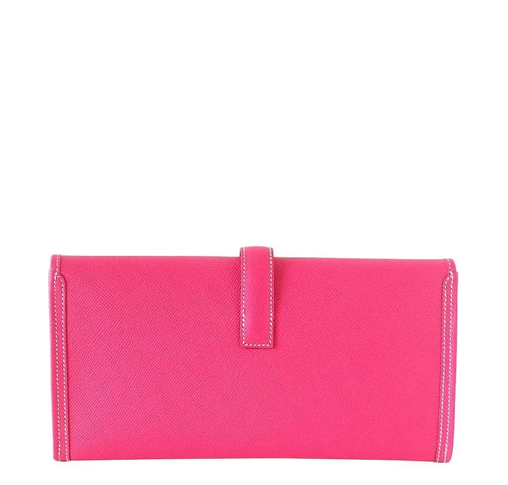Hermès Jige 29 Rose Tyrien Clutch Bag