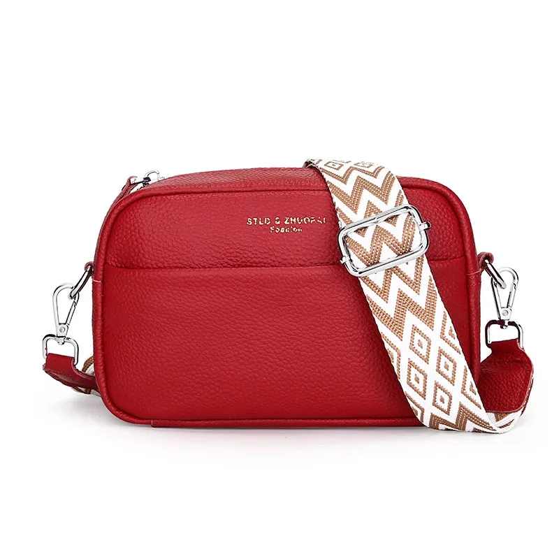 High-Quality Genuine Leather Women’s Crossbody Shoulder Bag