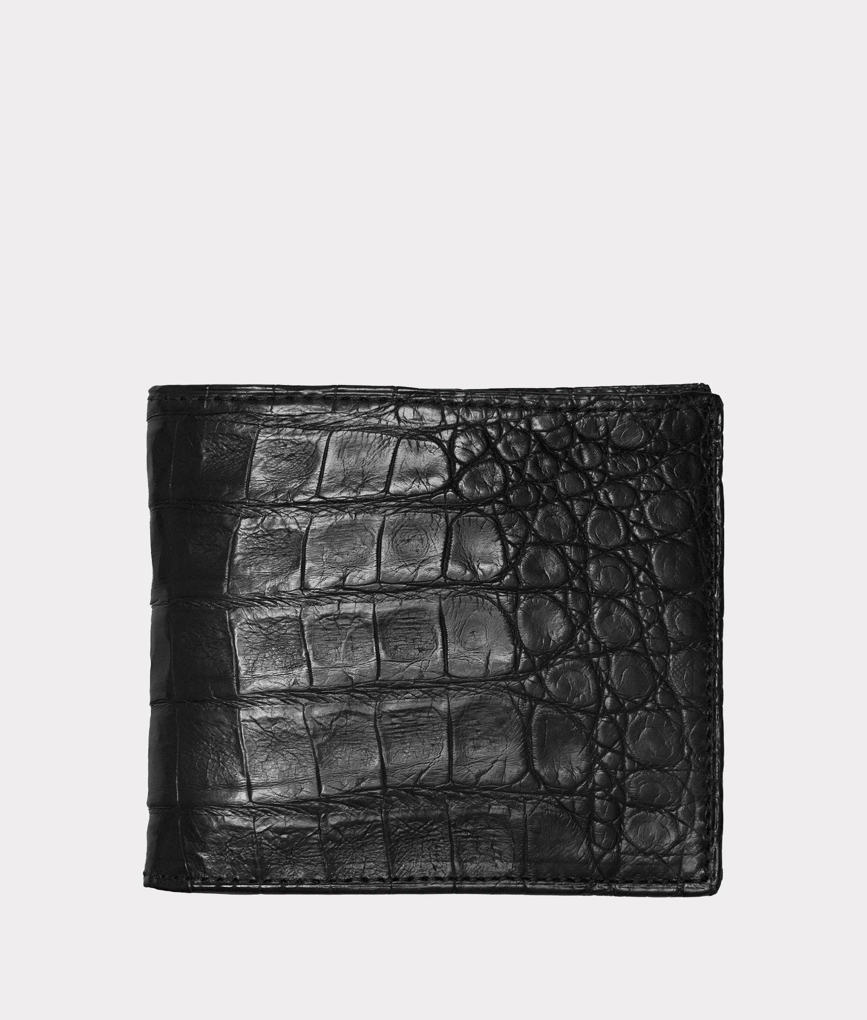 Hipster Wallet – Crocodile :: Black
