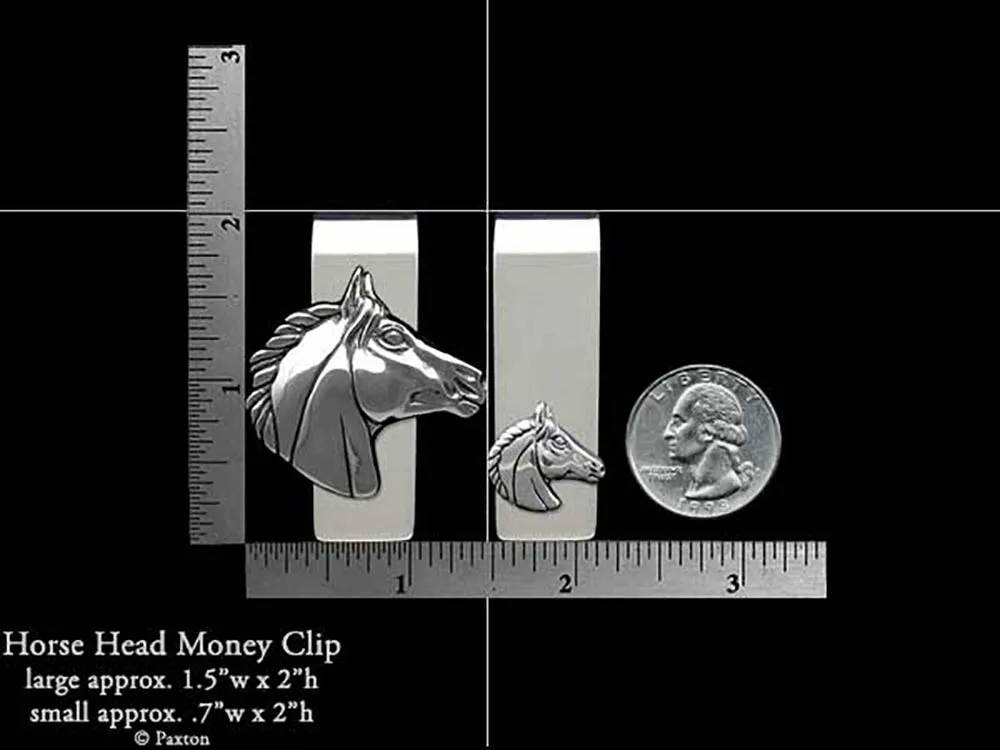 Horse Head Money Clip Sterling Silver
