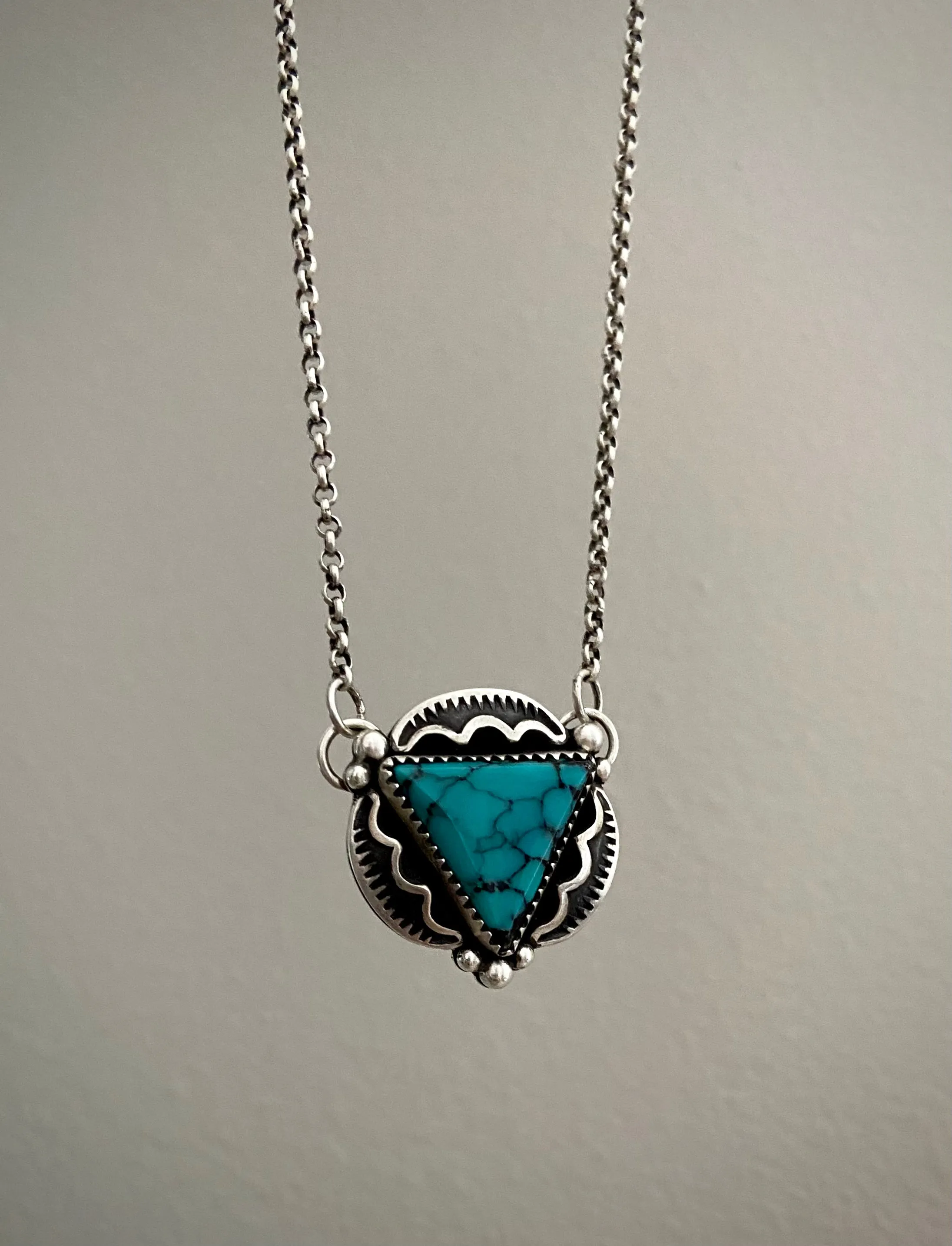 Hubei Turquoise Triangle Necklace