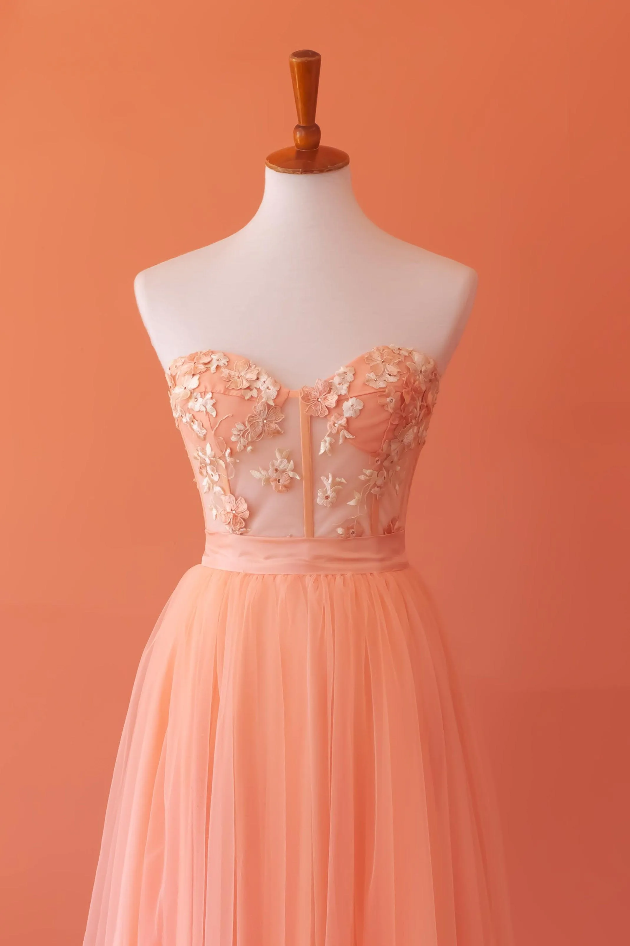 Hydrangea Bustier Set and Tulle Skirt