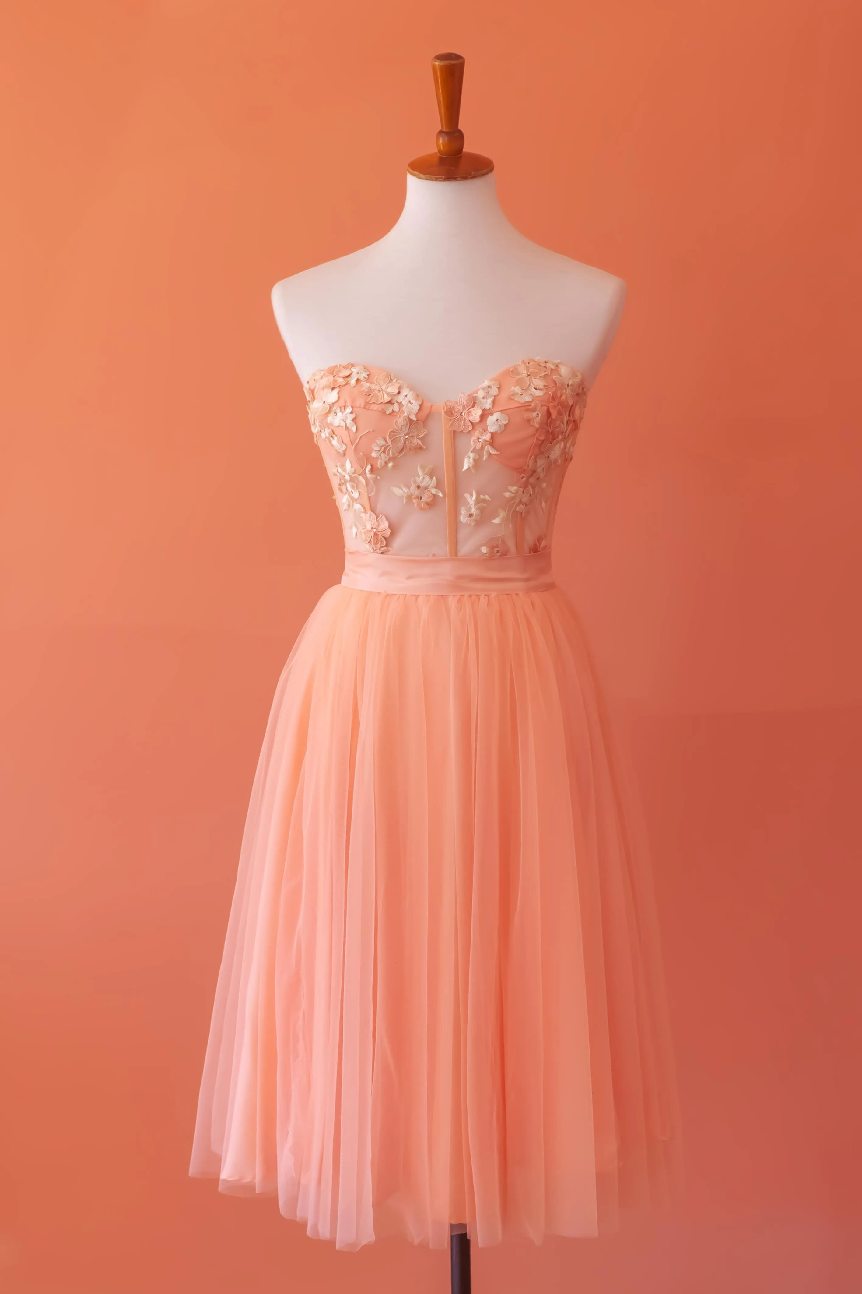 Hydrangea Bustier Set and Tulle Skirt