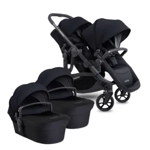 ICANDY Orange 4 Twin Complete Pushchair Bundle - Jet (Black Edition)
