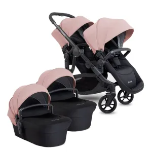 ICANDY Orange 4 Twin Complete Pushchair Bundle - Jet (Rose)