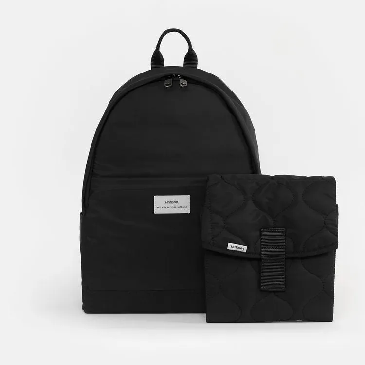 Inge Baby Change Backpack with Change Mat (Black)