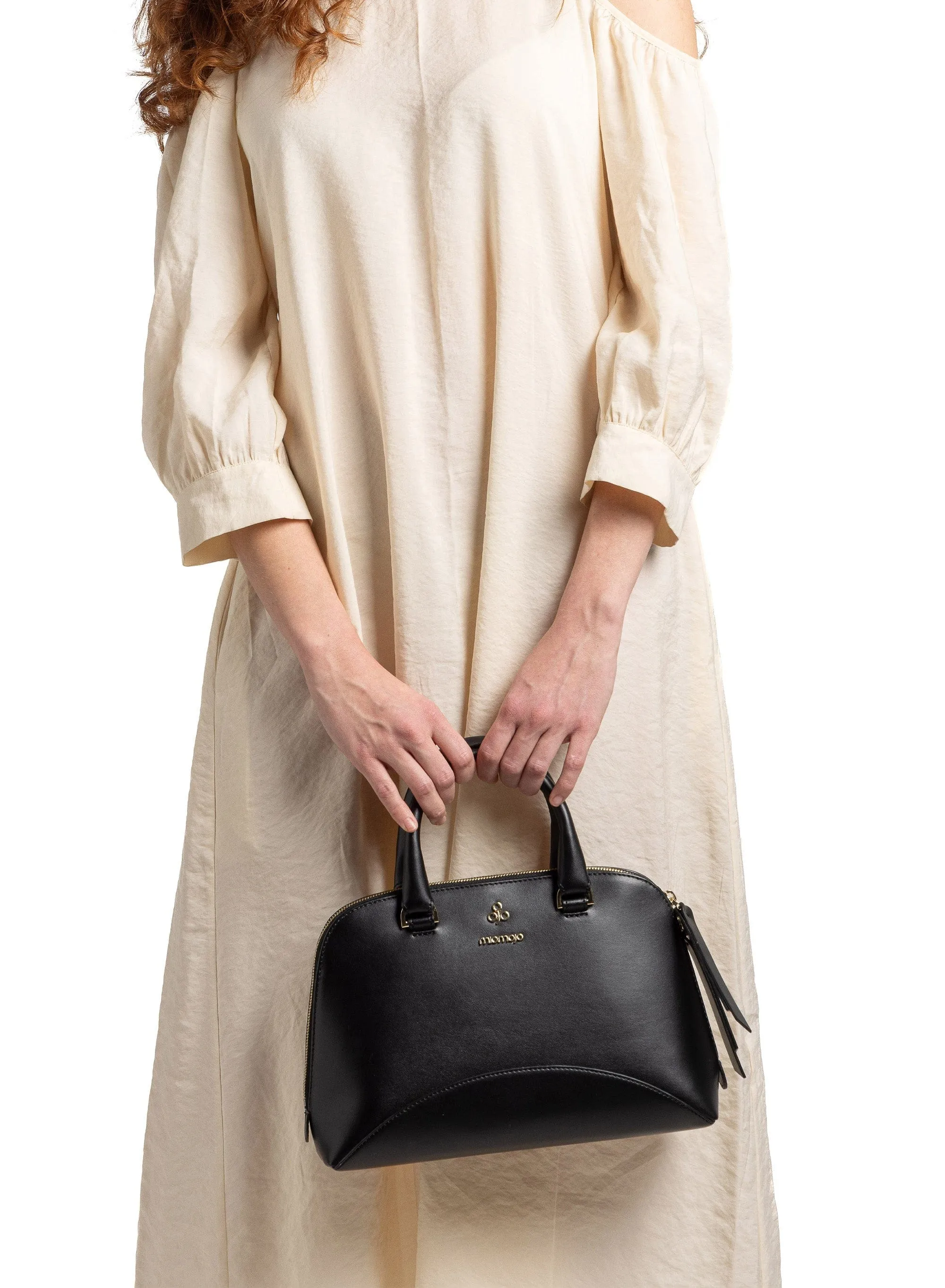 Isotta Corn Leather Vegan Handbag | Black