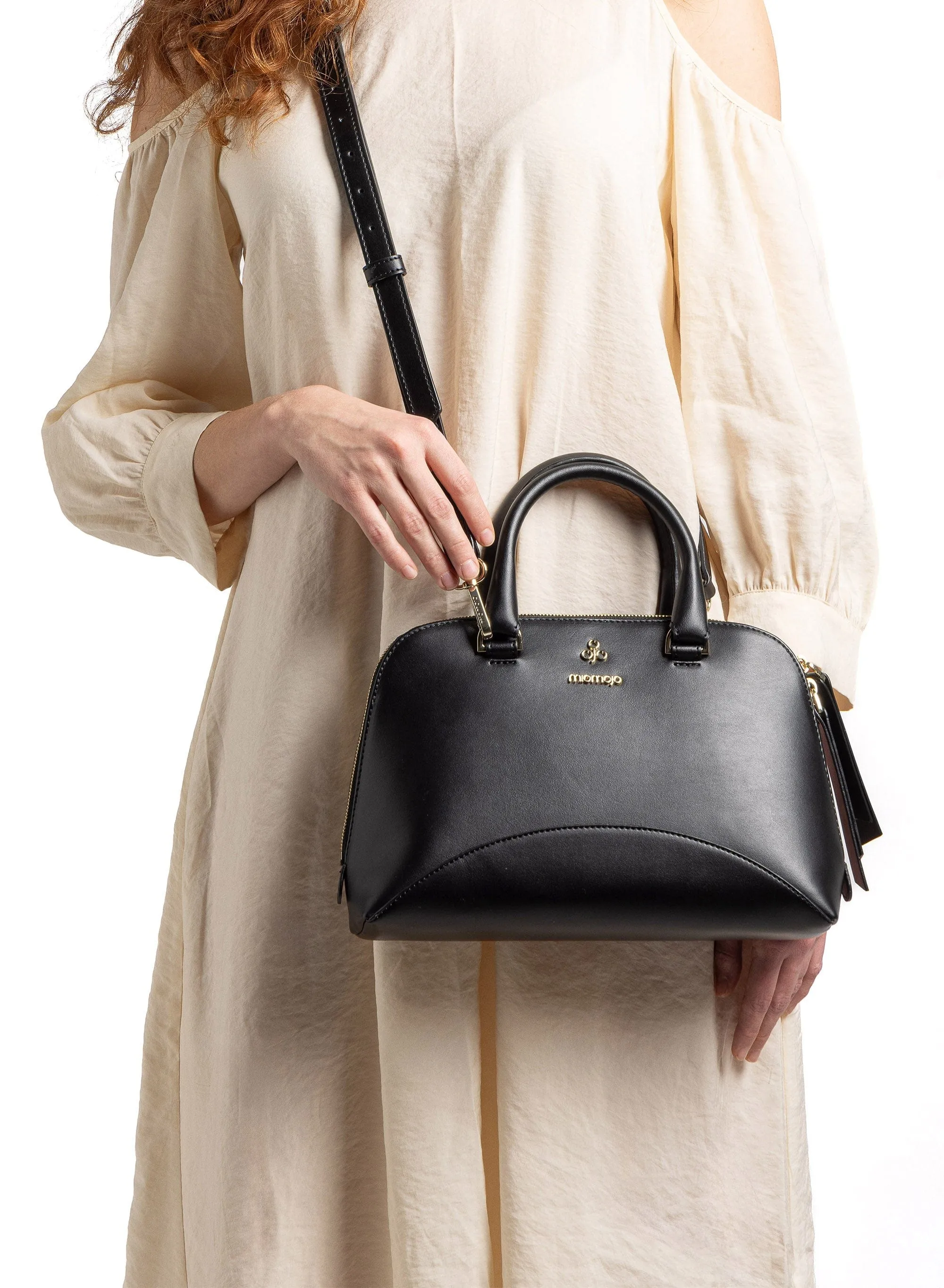 Isotta Corn Leather Vegan Handbag | Black