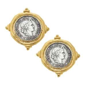 Itaglio Coin Clip Earring