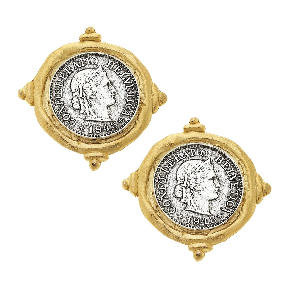 Itaglio Coin Clip Earring