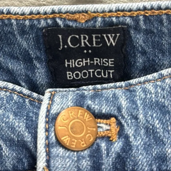J crew Bootcut utility jean in all-day stretch high rise