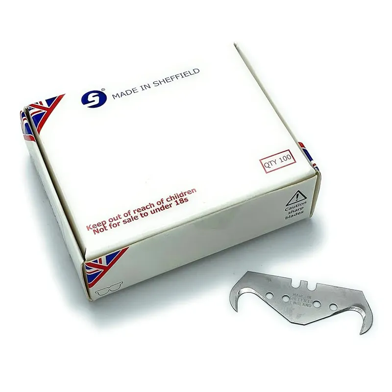 Jewel Blade Super Hook Utility Knife Trimming Blades- Pack of 100