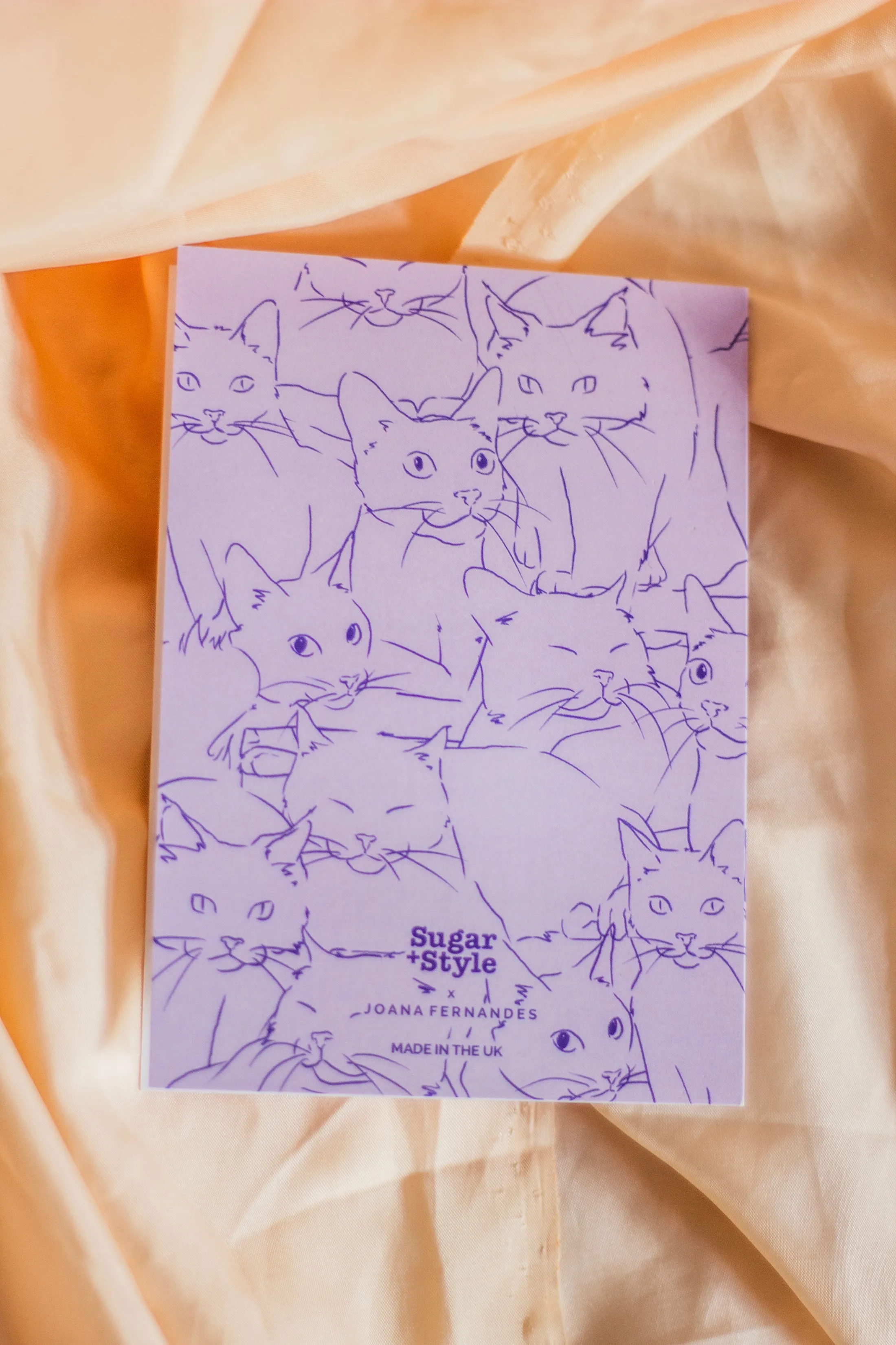 Juu Illustration Cat Get Well Soon Card with Envelope