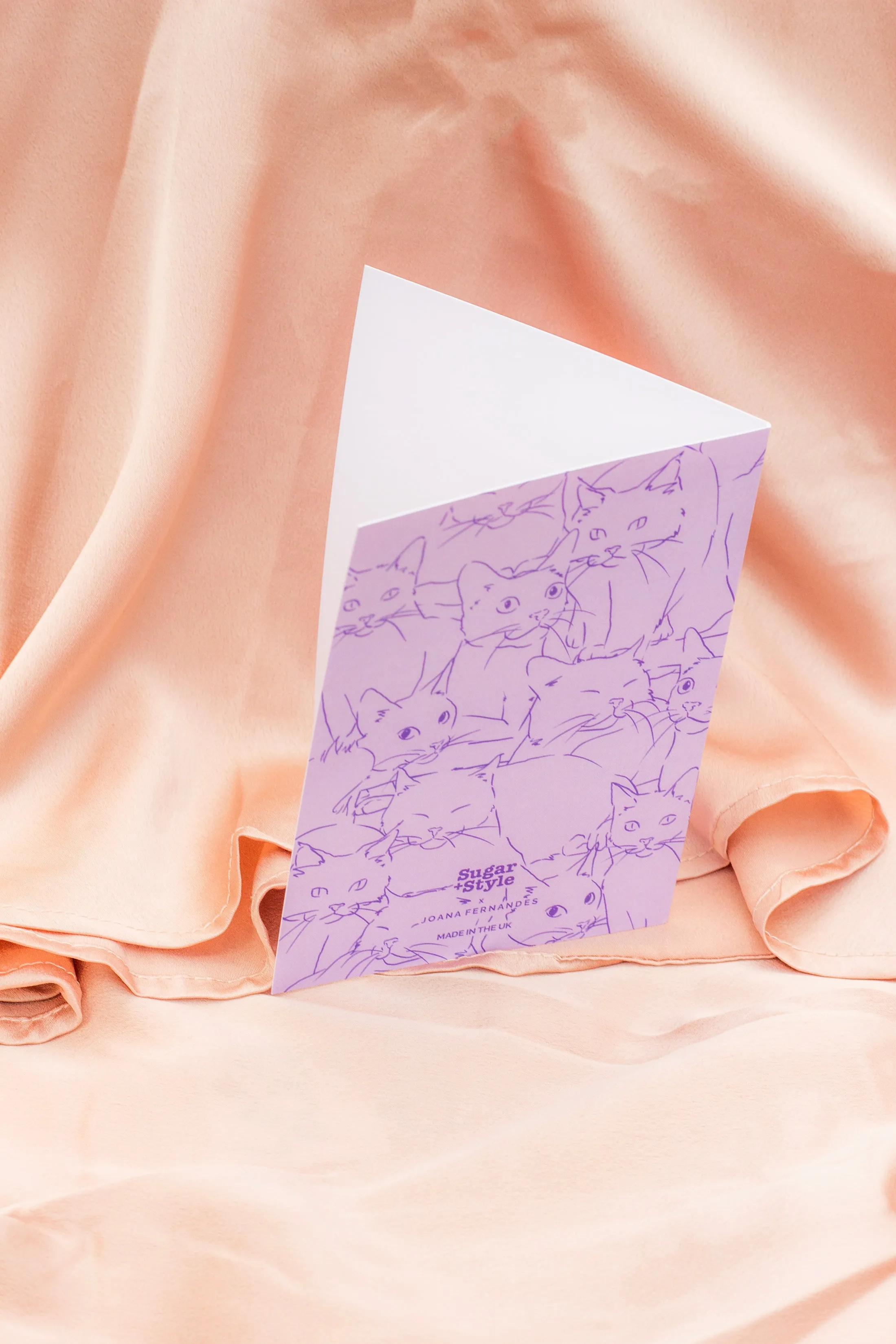 Juu Illustration Cat Get Well Soon Card with Envelope