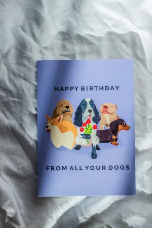 Juu Illustration Dog Birthday Card with Envelope